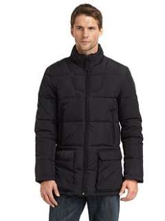 Elie Tahari   Quilted Down Coat with Zip Out Hood