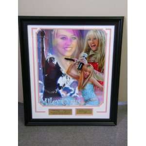 Miley Cyrus Hannah Montana Framed Artwork