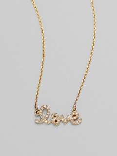 Sydney Evan   Diamond & 14K Yellow Gold Necklace/Love    