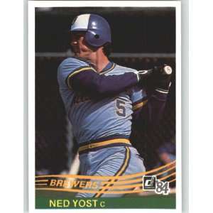  1984 Donruss #271 Ned Yost   Milwaukee Brewers (Baseball 