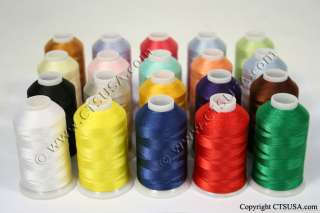 20 CTS POLYESTER EMBROIDERY MACHINE THREAD SET E+P  