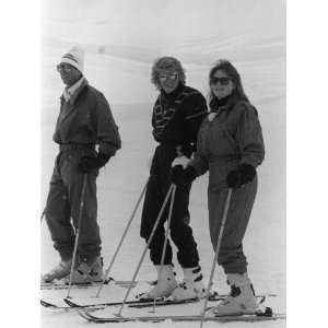 Prince Charles, Princess Diana and Duchess of York on Skiing Holiday 