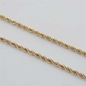 24 5MM GOLD EP ROPE NECKLACE CHAIN GORGEOUS  