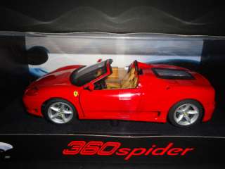 Hotwheels Elite Ferrari 360 Modena Spider Red 1/18  
