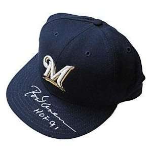 Rod Carew HOF 91 Autographed Milwaukee Brewers Baseball Hat 