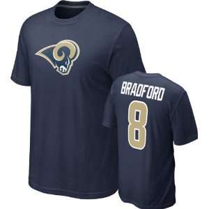Sam Bradford #8 Navy Nike St. Louis Rams Name & Number T Shirt