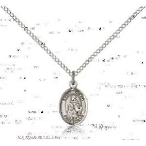 St. Giles Small Sterling Silver Medal