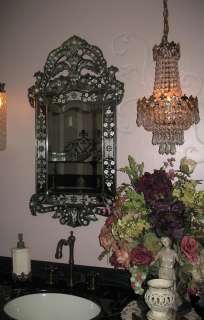   ~Chic Intricate Venetian Glass Mirror~Bathroom Vanity Mirror  