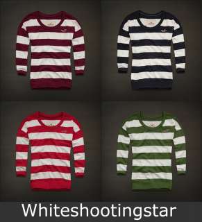 NWT Womens HOLLISTER Stripes Sweater TOP NEW SIZEXS,S,M,L,XL  