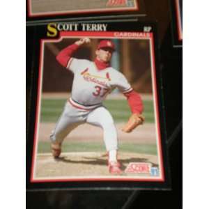  1991 Score # 247 Scott Terry St. Louis Cardinals Baseball 
