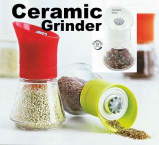 Ceramic Herb Grinder Mill Lifetime Crush Grind Red  