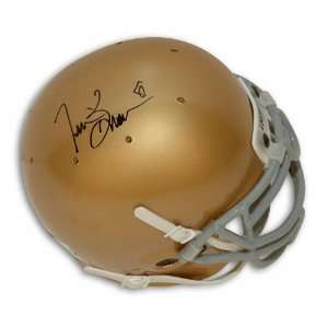  Autographed Tim Brown Notre Dame Mini Helmet Everything 