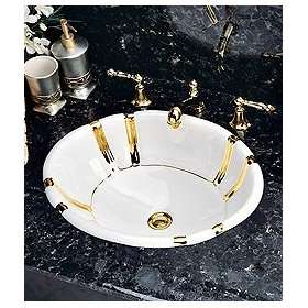 St Thomas Creations Sinks 1030 000 84 Gold Bold Hand Painted Antigua 