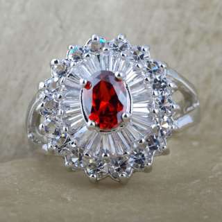   Cocktail Ring Amethyst Red Garnet Peridot Black Onyx Crystal  