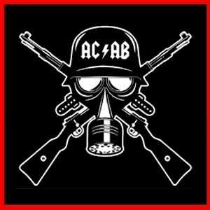 ACAB GAS MASK (A.C.A.B Toxic RAF Revolution) T SHIRT  