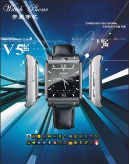 V5 QUAD BAND UNLOCKED WATCH CELL PHONE CAMERA  TOUCH SCREEN WATCH 