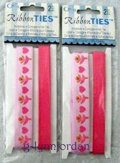   RIBBON TIES 2 PACKAGES GIRLS HAIR TIES SHOE LACES CRAFTS NEW  