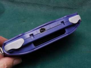 Nintendo Game Boy Advance Purple Handheld Game System w/ silicone case 