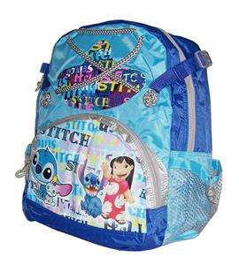 New Disney LILO & STITCH Large Blue Backpack Schoolbag  