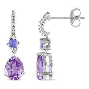   Diamond Ear Pin Earrings (.06 cttw, G H Color, I2 I3 Clarity) Jewelry