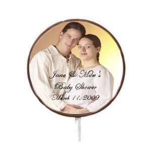 Personalized Photo Baby Shower Chocolate Lollipops  Set of 20  