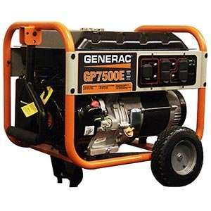  Generac GP7500E Portable Generator with Electric Start 
