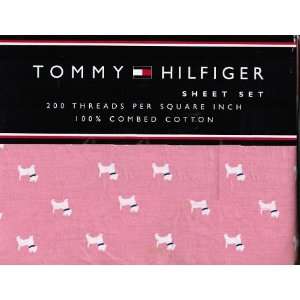  Tommy Hilfiger Twin Extra Long Sheet Set   Scotty Dog with 