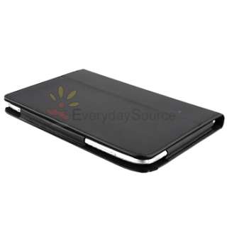 For HTC Flyer Tablet Black Stand Leather Case Cover Pouch Skin  