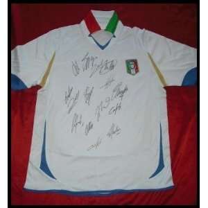  World Cup Team Italy Autographed Jersey   Autographed Soccer 