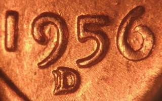 1956 D/D RPM # 1 Lincoln Cent   ICG MS 66 RED   Rare EDS (Early Die 