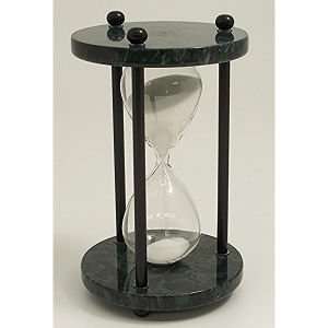    Green Marble 4 Minute Hourglass Sand Timer