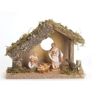 com 4 Piece Fontanini 3.5 Christmas Nativity Starter Set with Stable 