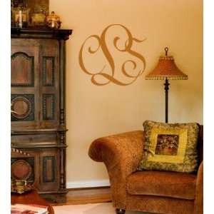  Entwined Monogram Wall Decal Size 22 H x 23 W, Color 