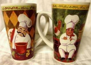   TALL LATTE COFFEE TEA COCOA MUG CUP ITALIAN FRENCH KITCHEN COOK  