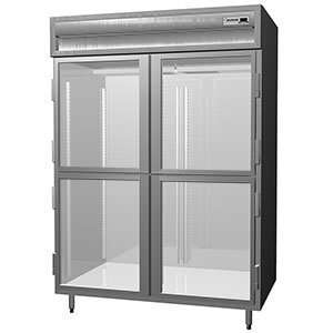   Two Section Glass Half Door Reach In Refrigerator   Specification Line