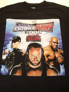 John Cena UNDERTAKER Bobby Lashley WWE T shirt Raw ECW  
