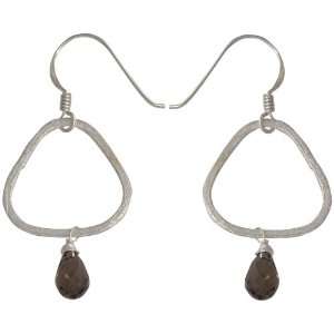   Silver Garnet Drop earrings Jewelry 2 Inches ShalinCraft Jewelry