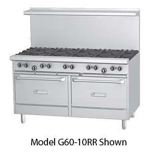 Liquid Propane Garland G60 G60RR 60 Gas Range with 60 Griddle and 2 