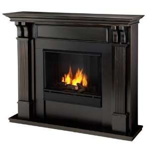   The Sexton Ventless Gel Indoor Fireplace   Black Wash
