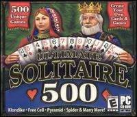  Solitaire 500 PC CD Klondike, Pyramid, Free Cell, Spider card games