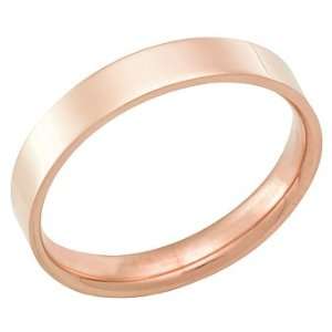  Rose Gold Comfort Fit Polished Wedding Band Ring on Sale 14Kt Gold 