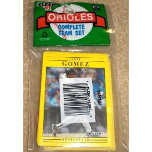  1991 Fleer Complete Orioles Team Set MLB Baseball Trading 