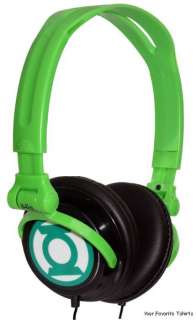 Green Lantern Icon Symbol Ihip DJ Style Headphones Licensed Brand New 