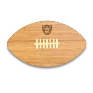   Raiders Football Shaped Cutting Board/Service Tray