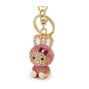    Crystal Rabbit Hello Kitty Bag / Phone / Key Charm 