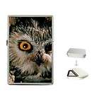 Owl Peeking From Tree Bird Animal Lover Chrome Lighter
