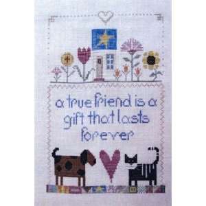  True Friend, A   Cross Stitch Pattern Arts, Crafts 