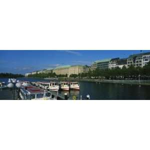  Buildings on the Waterfront, Alster Lake, Hamburg, Germany 