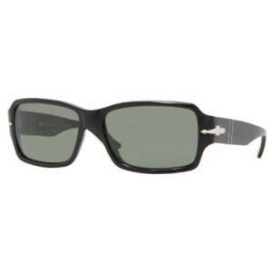  Persol PO2957S 95/58 Sunglasses Black Crystal Green P 