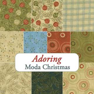   Sandy Gervais Adoring Christmas 10 Fat Quarters Cotton Quilt Fabric FQ